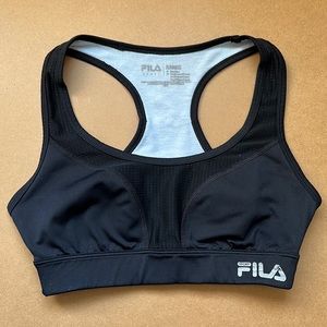Black FILA Sports Bra (S)